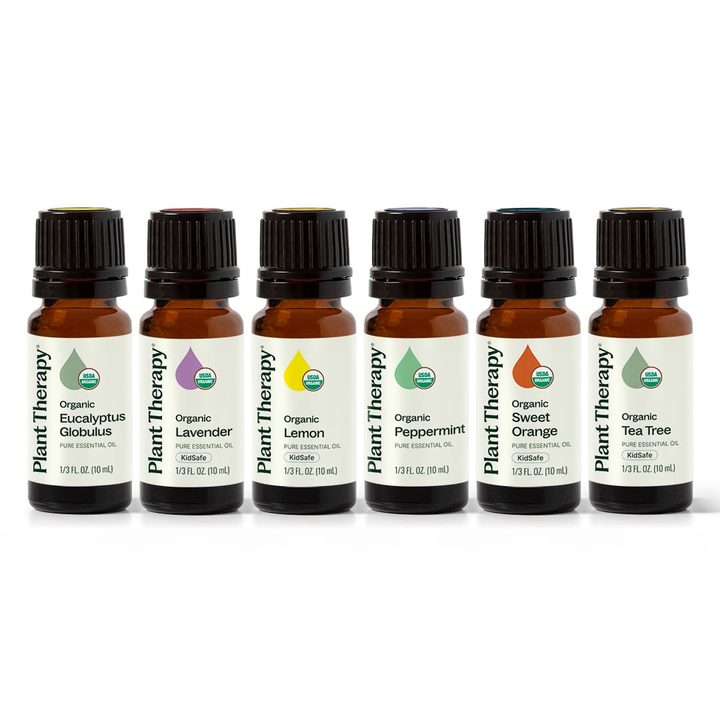 Plant Therapy Top 6 organic essential oil set